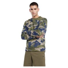 Толстовка Reebok Identity Modern Camo Fleece Crew, зеленый