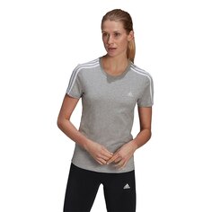 Футболка adidas Sportswear Essentials Slim 3 Stripes, серый