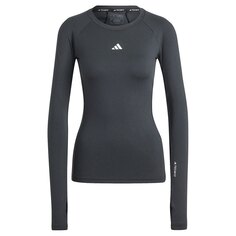 Футболка с длинным рукавом adidas Techfit, серый