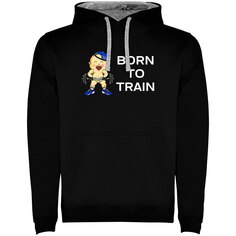 Худи Kruskis Born To Train Two-Colour, черный