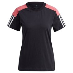 Футболка adidas Sportswear Essentials Logo Colorblock, черный