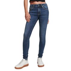 Джинсы Superdry Vintage Mid Rise Skinny, синий