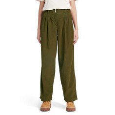 Брюки Timberland Needle Corduroy Wide Leg, зеленый