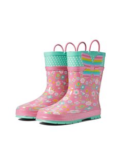 Ботинки Western Chief Kids Flutter Rain Boot (Toddler/Little Kid/Big Kid), розовый