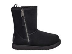 Угги UGG Kids Classic Dual Zip Boot (Toddler/Little Kid/Big Kid), черный