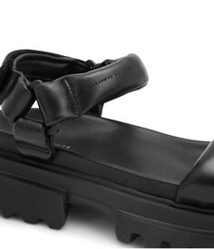 Туфли на каблуке AllSaints Helium Sandals, черный