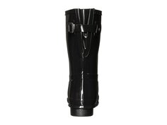 Ботинки Hunter Original Back Adjustable Short Gloss Rain Boots, черный
