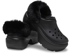 Сабо Crocs Classic Lined Stomp Clog, черный
