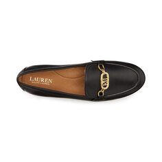 Лоферы LAUREN Ralph Lauren Averi Nappa Leather Loafer, черный