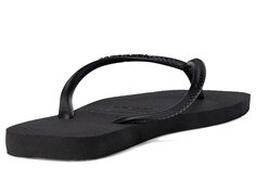 Сандалии Havaianas Slim Square Flip Flop Sandal, черный
