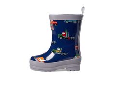 Ботинки Hatley Kids Big Rigs Shiny Rain Boots (Toddler/Little Kid/Big Kid), синий