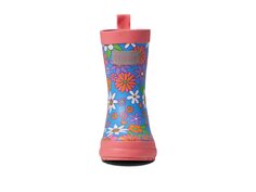 Ботинки Hatley Kids Retro Floral Matte Rain Boots (Toddler/Little Kid/Big Kid), синий