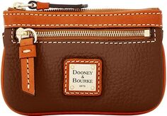 Кошелек Dooney &amp; Bourke, футляр для монет Pebble Grain, коричневый