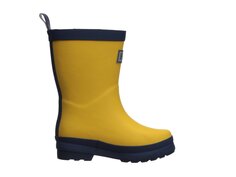 Ботинки Hatley Kids Kid’s Color Block Rain Boots (Toddler/Little Kid), желтый/темно-синий