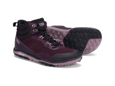 Треккинговые кроссовки Xero Shoes Scrambler Mid, бордовый/фиолетовый