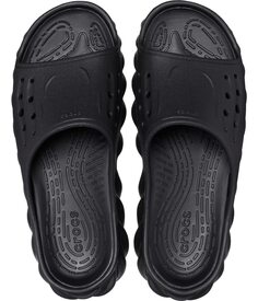 Сандалии Crocs Kids Echo Slide (Little Kid/Big Kid), черный