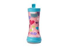 Ботинки Hatley Kids Colourful Hearts Shiny Rain Boots (Toddler/Little Kid/Big Kid), розовый