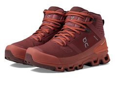 Треккинговые ботинки On Cloudrock Waterproof 2, красно-бордовый