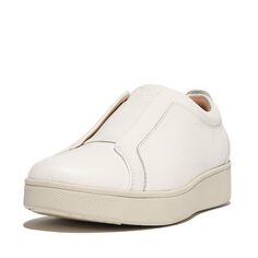 Кроссовки FitFlop Rally Elastic Tumbled-Leather Slip-On Sneakers