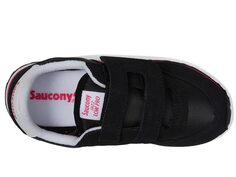 Кроссовки Saucony Kids Originals Jazz Hook &amp; Loop (Toddler/Little Kid), черный/розовый