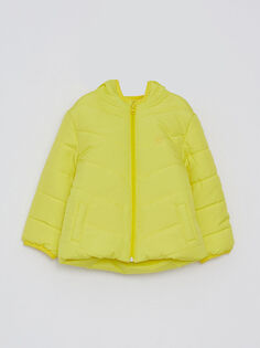 Базовое пальто для девочки с длинными рукавами и капюшоном LCW baby