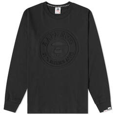 Футболка AAPE Long Sleeve Basic Stamp Tee