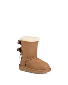 Ботинки из овчины Bailey Bow II для девочек — для малышей UGG