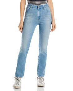 Узкие прямые джинсы с высокой посадкой Mari в цвете Meadowland AG