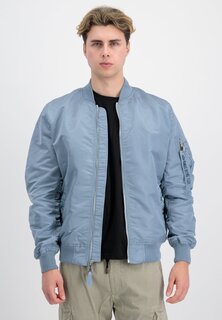 Куртка-бомбер Alpha Industries, серо-голубой