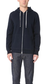 Худи Reigning Champ Midweight Terry Slim Zip, нави