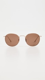 Солнцезащитные очки Chimi Steel Round, коричневый