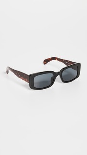 Солнцезащитные очки Rag &amp; Bone Thick Narrow Rectangular, черный