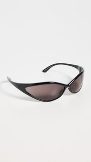 Солнцезащитные очки Balenciaga 90s Oval, черный