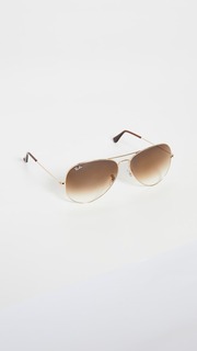 Солнцезащитные очки Ray-Ban RB3025 Oversized Classic Aviator Gradient, золотой