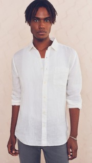 Рубашка Faherty Linen Laguna, белый