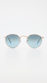 Солнцезащитные очки Ray-Ban 0RB3447 Round Metal, золотой