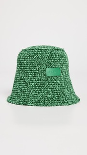 Шляпа BY FAR Robbie Clover Green Cotton Melange