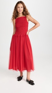 Платье Molly Goddard Wilber, красный