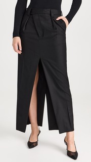 Юбка Victoria Beckham Wrap Front Tailored, черный