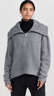 Толстовка Sweaty Betty Restful Boucle Half Zip, угольный