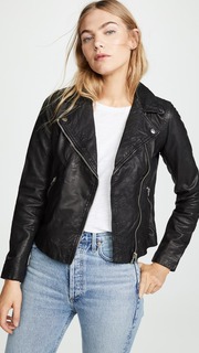 Куртка Madewell Washed Leather Motorcycle