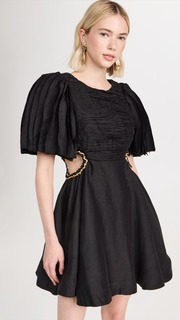 Платье мини Aje Krystyna Chain Link, черный