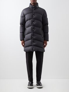 Стеганое пуховик guirec Moncler, черный