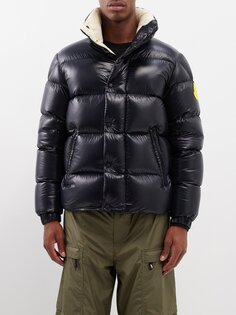 Стеганое пуховик dervox Moncler, черный