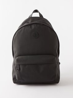Рюкзак pierrick из нейлона с нашивкой-логотипом Moncler, черный