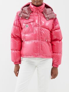 Пуховик karakorum со съемными рукавами Moncler, розовый