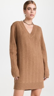 Платье мини Rag &amp; Bone Durham Herringbone Cashmere, кэмел