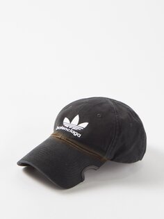 Бейсболка из хлопка с логотипом adidas x Balenciaga, черный