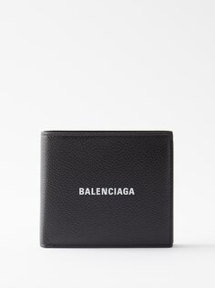 Наличный кожаный кошелек Balenciaga, черный