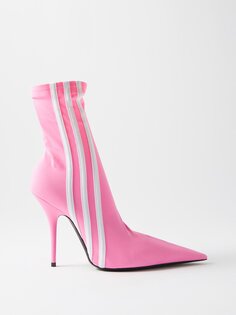 Ботильоны из коллаборации с adidas knife 110 из спандекса Balenciaga, розовый